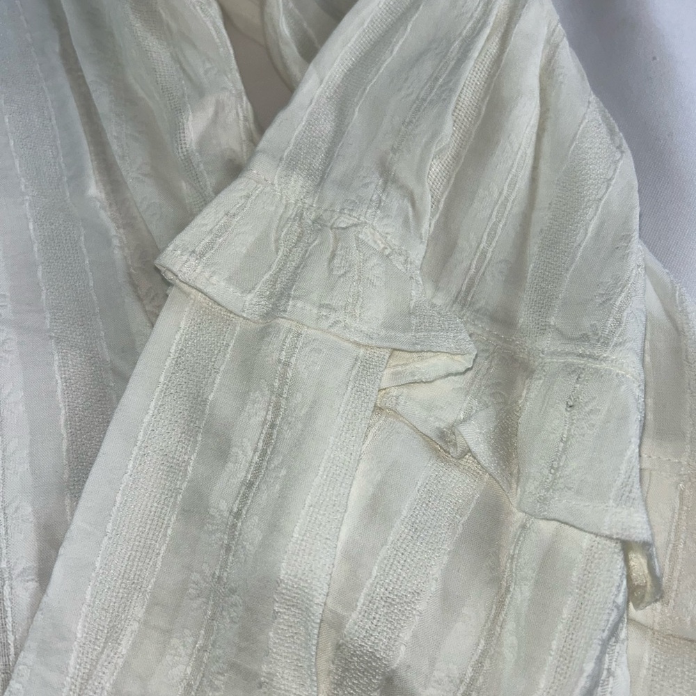 Zara Cream Ruffled Blouse - Picture 5 of 6